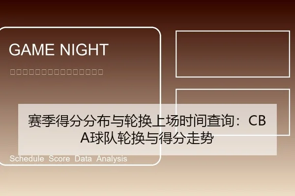 赛季得分分布与轮换上场时间查询：CBA球队轮换与得分走势